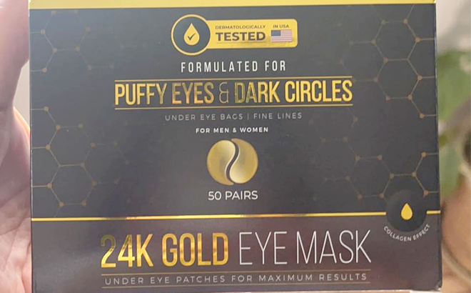 Dermora Golden Glow Under Eye Patches Box 50 Pairs