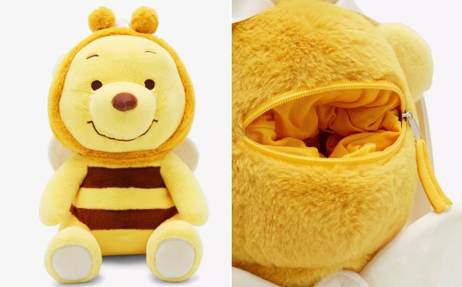 Disney Winnie The Pooh Hunny Bee Plush Backpack