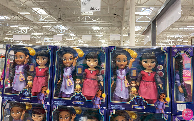 Disney Wish Best Friends 2 Pack on a Shelf at Costco