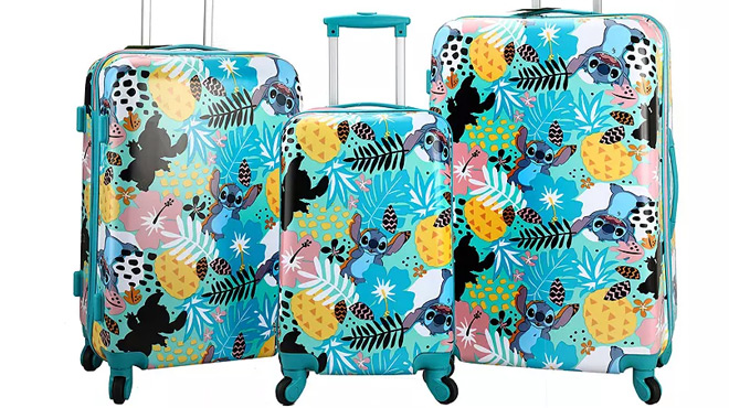 Disneys Lilo and Stitch 3 Piece Luggage Set Disneys Lilo and Stitch 3 Piece Luggage Set