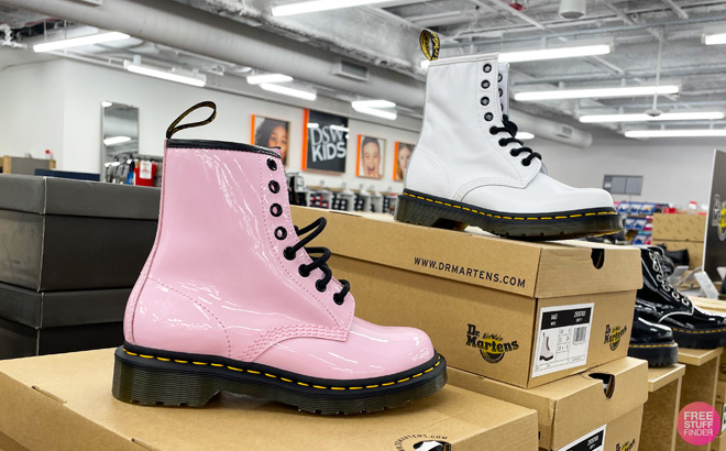 Dr Martens 1460 Boots on DSW Store Shelf 1
