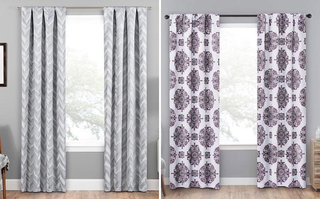 Eclipse Haley Thermal Insulated Single Panel Rod Pocket Darkening Curtains