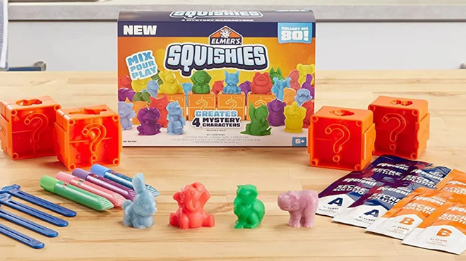Elmers Squishies 4 Mystery Character Kit Out of the Box
