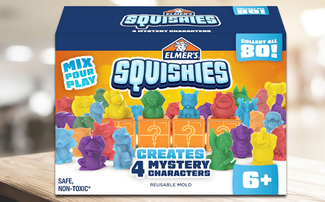 Elmers Squishies 4 Mystery Character Kit