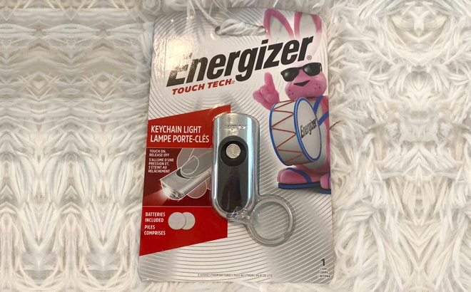 Energizer Touch Tech Keychain Light in Silver Color