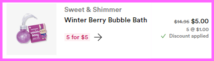 Final Price Breakdown for Ulta Sweet Shimmer