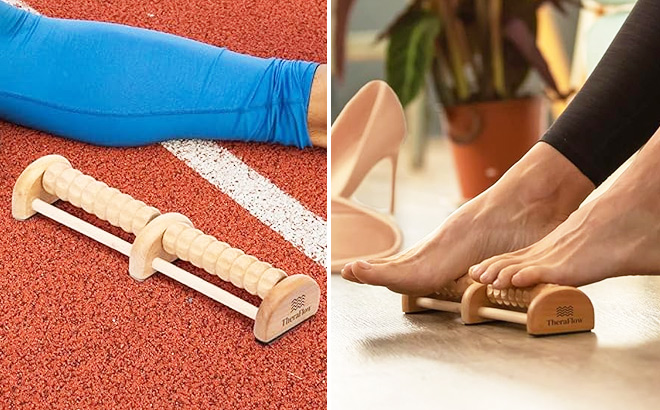 TheraFlow Foot Massager Dual Roller 