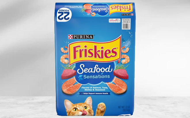 Friskies 22 Pound Seafood Sensations Dry Cat Food