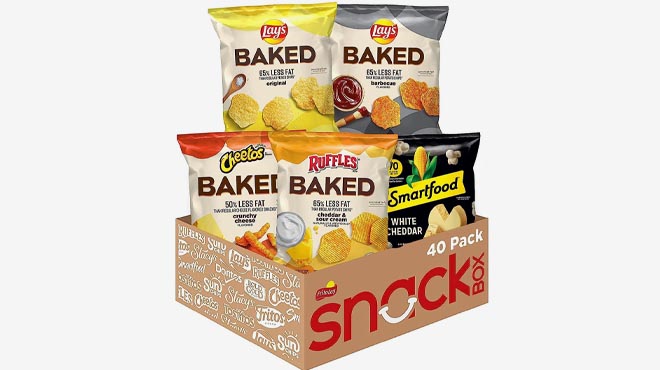 Frito Lay Baked Popped Mix 40 Count Variety Pack