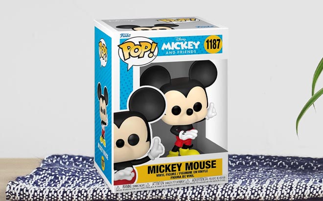Funko Pop Mickey Mouse Figure Box on table