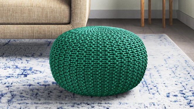 Grimes Upholstered Pouf