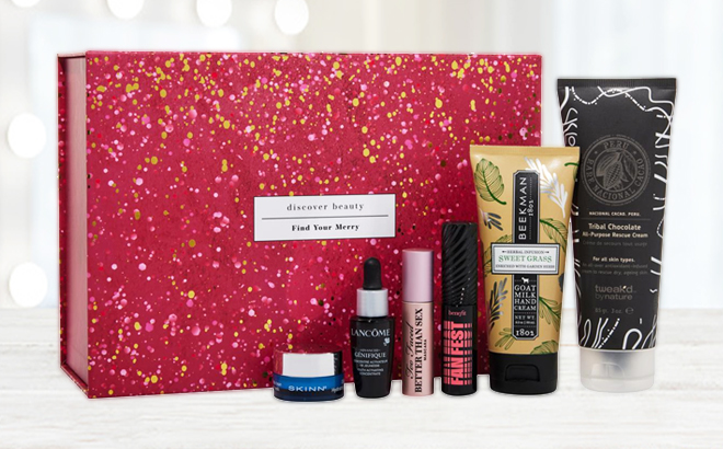 HSN Discover Beauty x Find Your Merry Sample Box