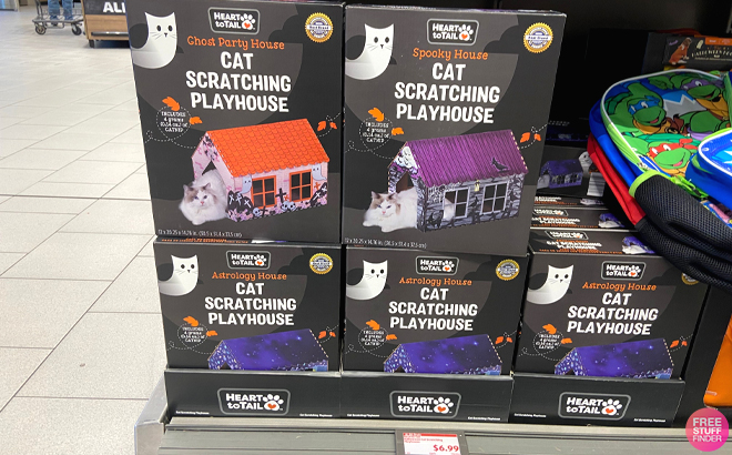 Halloween Cat Scratching Playhouse