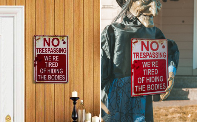 Halloween Sign Decor Halloween Sign Decor