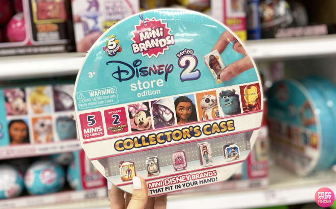 Hand Holding Disney Mini Brands Collectibles 5 Pack