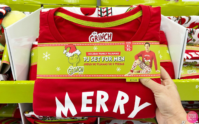 Grinch pj hotsell set walmart