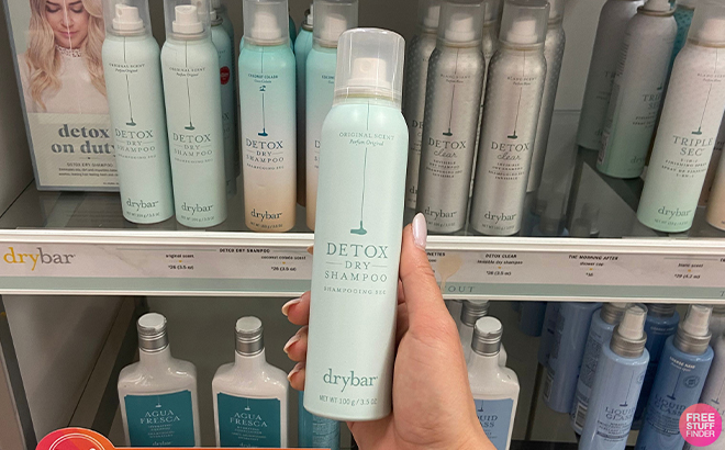 Hand Holding Drybar Detox Dry Shampoo at ULTA