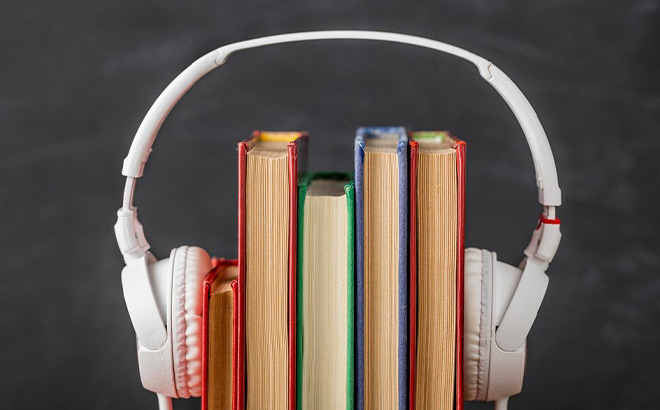 Headphones on Books