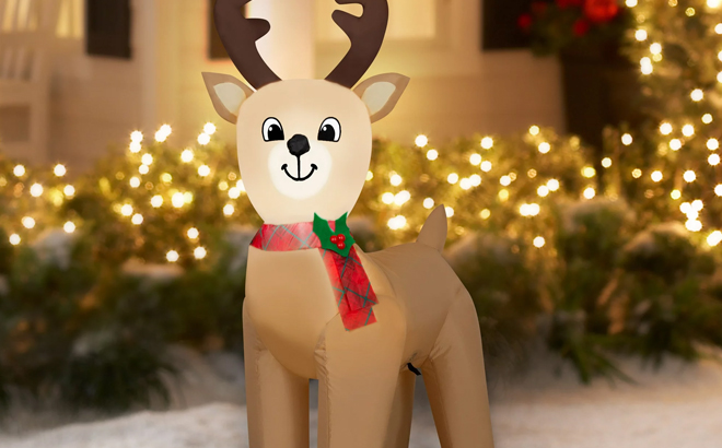 Holiday Time 4 Foot Reindeer Inflatable