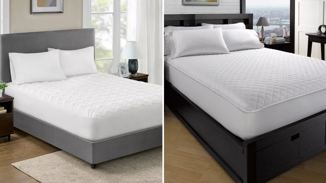 Home Design Easy Care Classic Mattress Pad and Ella Jayne Classic Quilted Mattress Protector