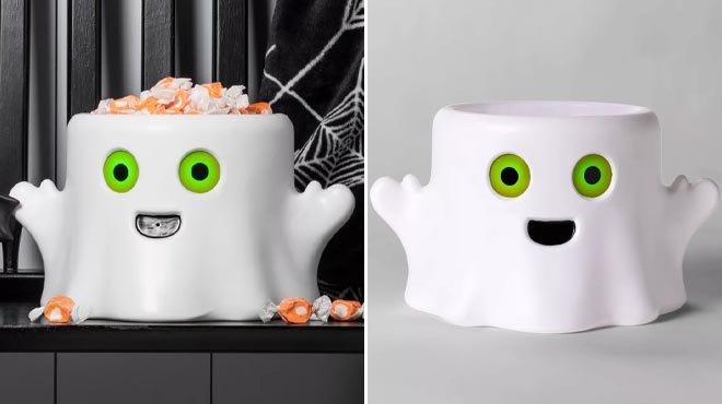 Hyde EEK Boutique Animated Ghost Candy Halloween Serving Bowl