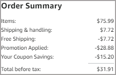 IPL Hair Remover Order Summary IPL Hair Remover Order Summary