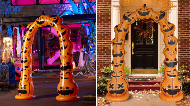 Inflatable 7 Ft Pumpkin Patch Arch Halloween Decor Inflatable 7 Ft Pumpkin Patch Arch Halloween Decor