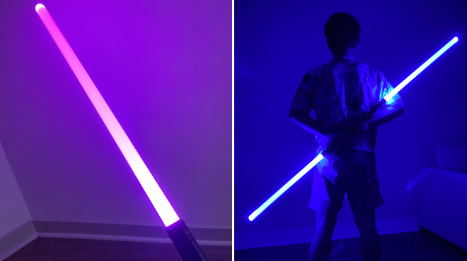 Kid and Adult Double Bladed Lightsaber Toy Kid and Adult Double Bladed Lightsaber Toy