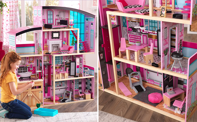 KidKraft Shimmer Mansion Wooden Dollhouse KidKraft Shimmer Mansion Wooden Dollhouse