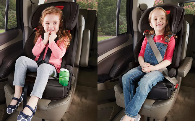Kids Siting in Graco Wayz 3 in 1 Booster Car Seats
