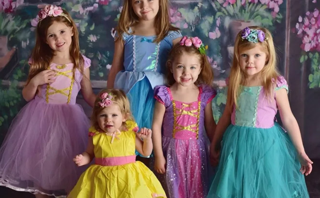 Kids Wearing Princess Inspired Tutu Dresses