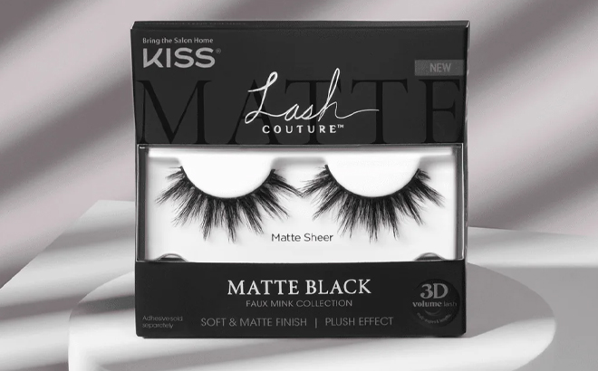 Kiss Lash Couture Matte Black Faux Mink Matte Sheer Lashes