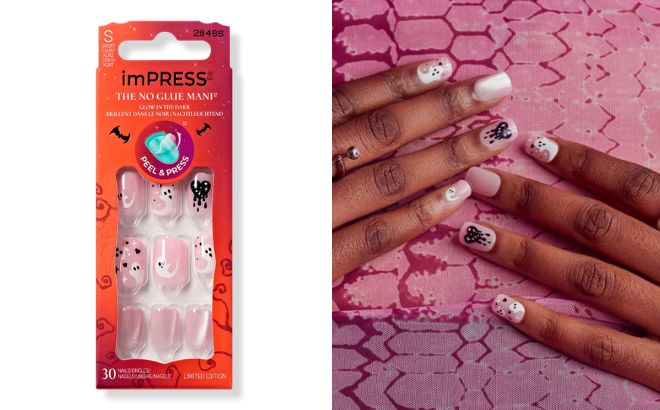 Kiss imPRESS Design Halloween Press On Nails Cheeky Style Kiss imPRESS Design Halloween Press On Nails Cheeky Style