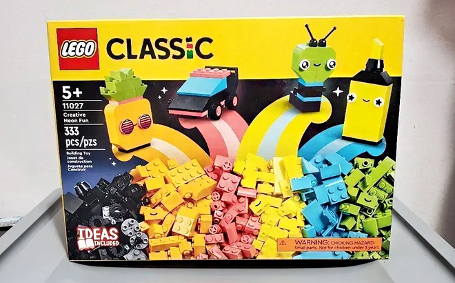 LEGO Classic Creative Neon Colors Fun Brick Box 11027 Building Toy Set
