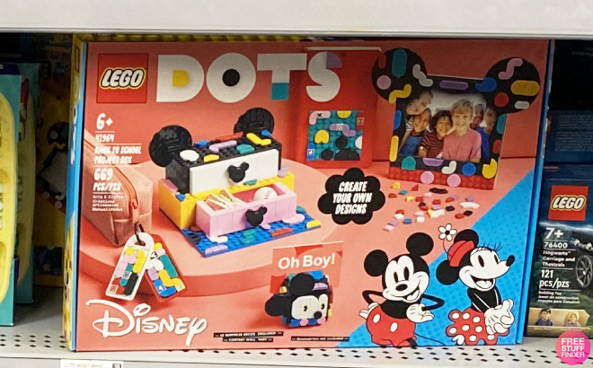 LEGO Dots Disney Mickey Minnie Back to School Project Box