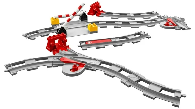 LEGO Duplo Town Train Tracks 23 Piece Expansion Set