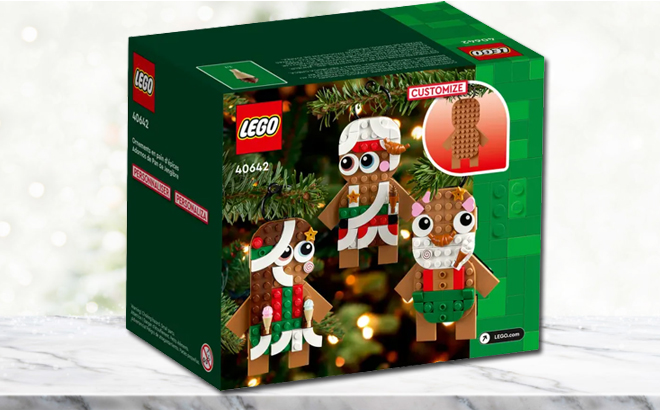 LEGO Gingerbread Ornament Building Set Box