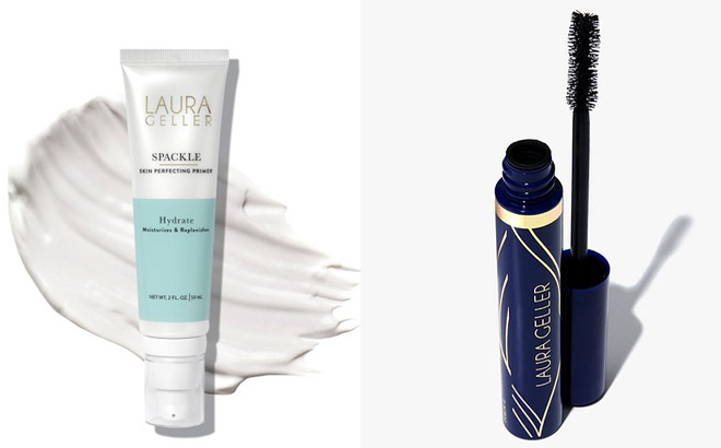 Laura Geller Hydrate Skin Perfecting Primer and Always There Waterproof Mascara