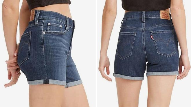 Levis Womens Mid Length Shorts