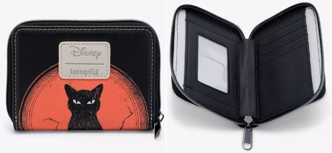 Loungefly Disney Hocus Pocus Binx Cat Tombstone Mini Zip Wallet