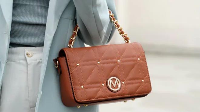 MKF Arabella Vegan Leather Womens Shoulder Handbag