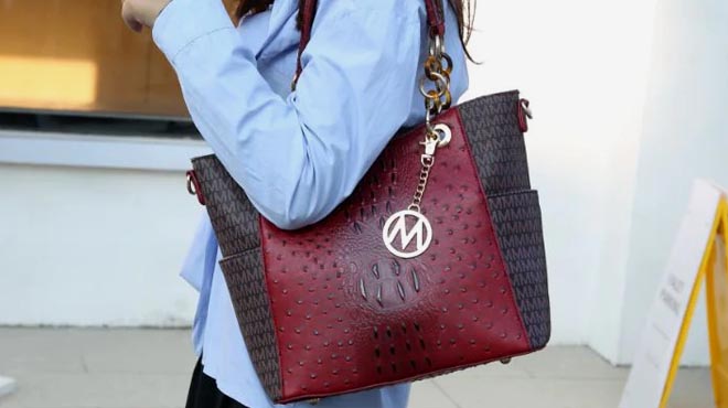 MKF Miriam Signature Vegan Leather Tote Handbag
