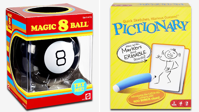 Magic 8 Ball and Pictionary Board Game