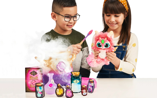 Magic Mixies Magical Misting Cauldron Pink Plush Toy