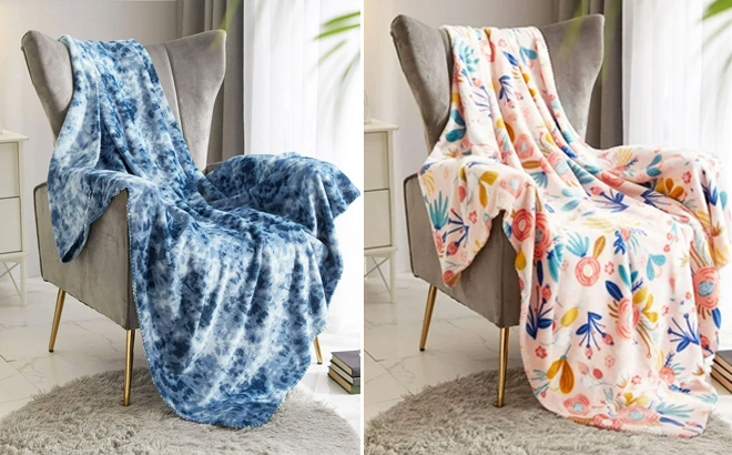 Mainstays Fleece Standard Plush Throw Blanket  
