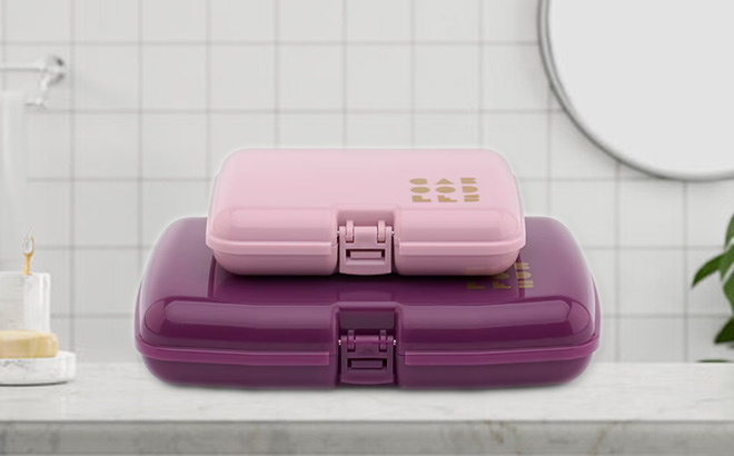 Makeup Caboodles Care Pack in Purple and Pink