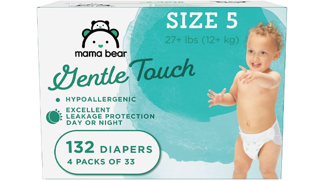 Mama Bear Gentle Touch Diapers 132 Count
