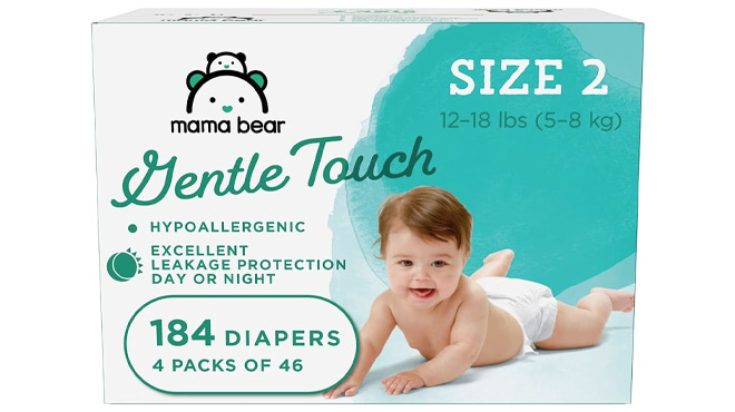 Mama Bear Gentle Touch Diapers 184 Count