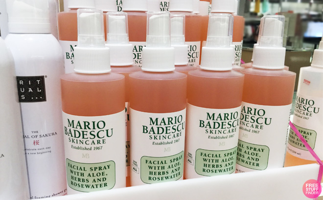 Mario Badescu Facial Sprays on a Store Shelf