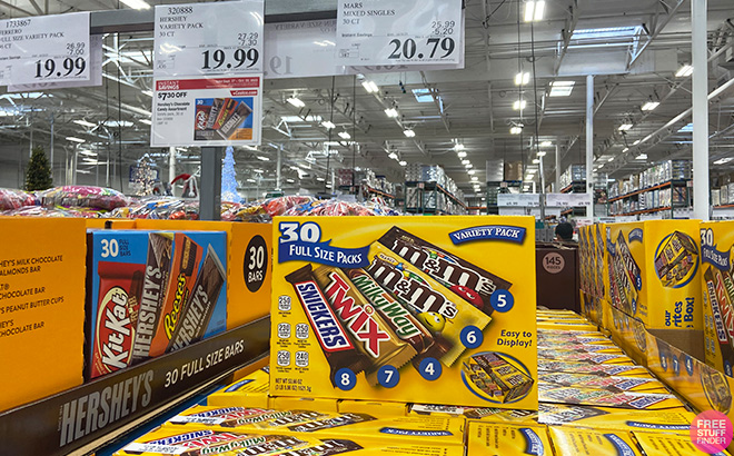 Mars Chocolate Candy Bars 30 Count in Store